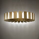 Chronos LED 50 inch Aged Brass Chandelier Ceiling Light in 50in.