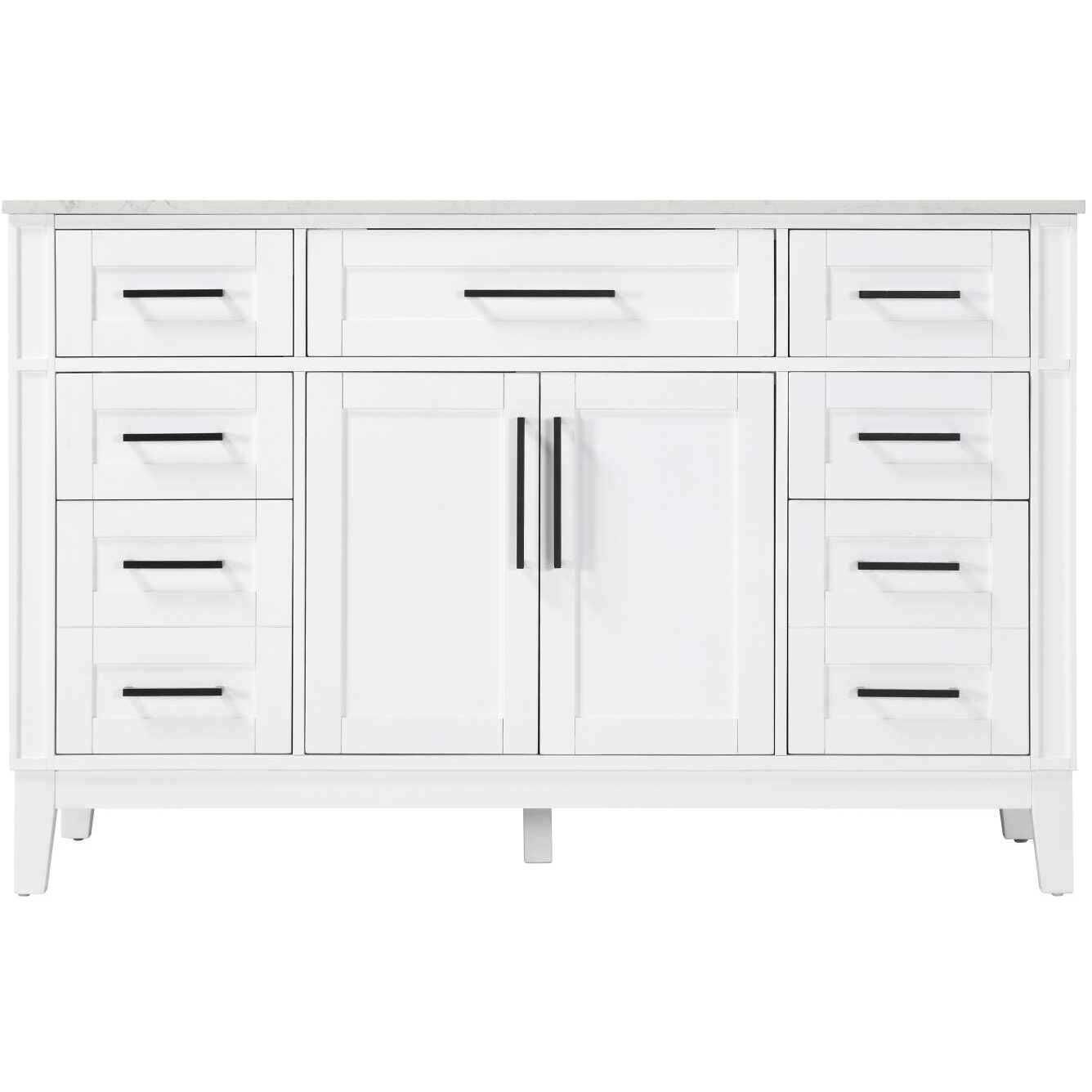 Virginia 54 X 35 inch White Bathroom Vanity Cabinet