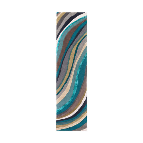 Olean 96 X 24 inch Blue Rug, Runner