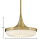 Elsa LED 14 inch Lacquered Brass Pendant Ceiling Light, Semi-Flush Mount