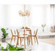 Ascher 4 Light 22 inch Winter Brass Chandelier Pendant Ceiling Light