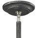 Slatington 6 Light 22 inch Dark Graphite with Brushed Nickel Chandelier Ceiling Light