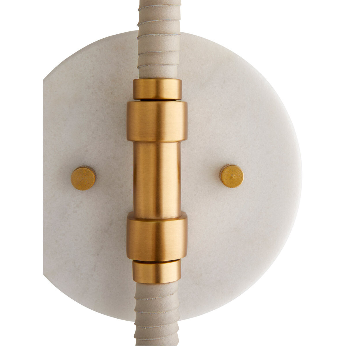 Aaron Sconce Wall Light in Heritage Brass/Antique Brass/Cream/White