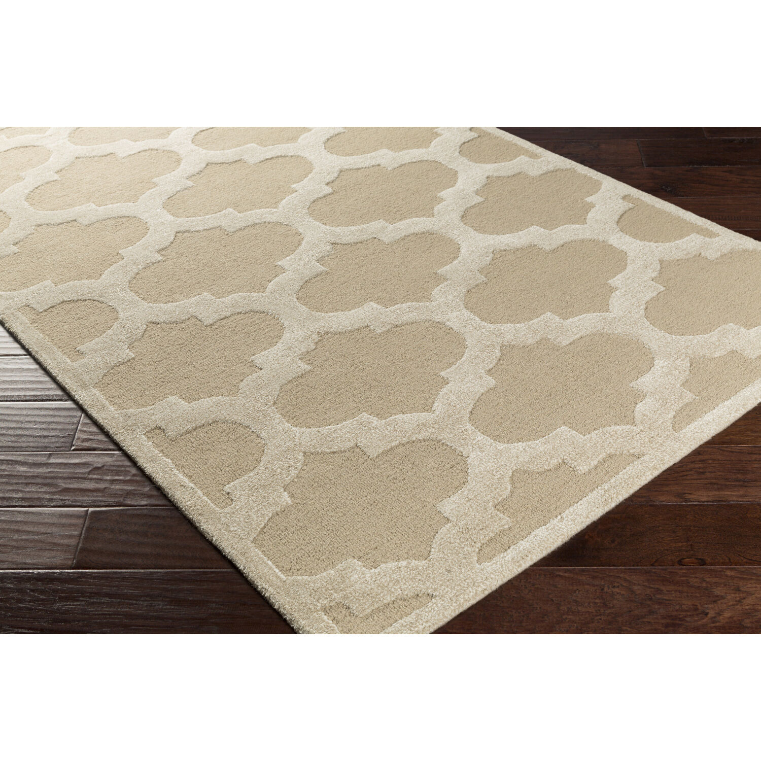 Arise 96 X 96 inch Beige/Beige/Ivory Handmade Rug, Round