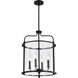 Yorktown 4 Light 16 inch Matte Black Pendant Ceiling Light