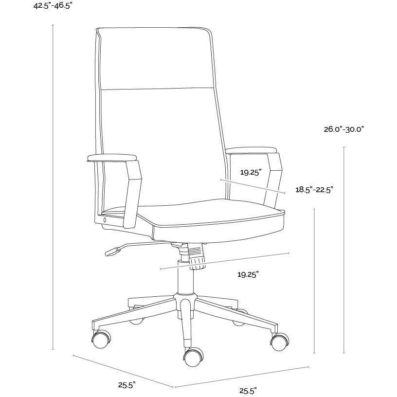 Swanson Polo Club Stone / Bravo Metal Office Chair