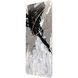 Metro Black and White and Metallic Wall Sculpture