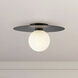 Elixir LED 14.13 inch Black Flush Mount Ceiling Light