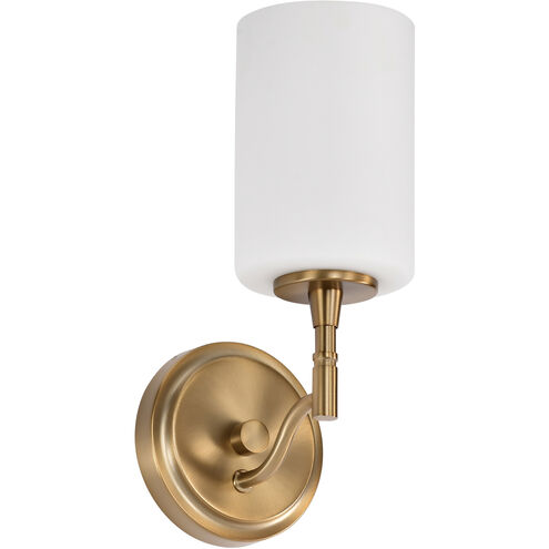 Liam 4.75 inch Burnished Brass Vanity Wall Light