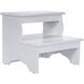 Melrose White Ottoman or Stool