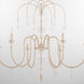 Clasica 6 Light 36 inch Washed Oak Chandelier Ceiling Light