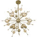 Crescent 6 Light 28.5 inch Noble Brass Chandelier Ceiling Light