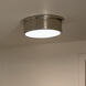 Serca 3 Light 18 inch Polished Nickel Flush Mount Ceiling Light