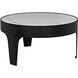 Cylinder 36 X 36 inch Matte Black Coffee Table, Round