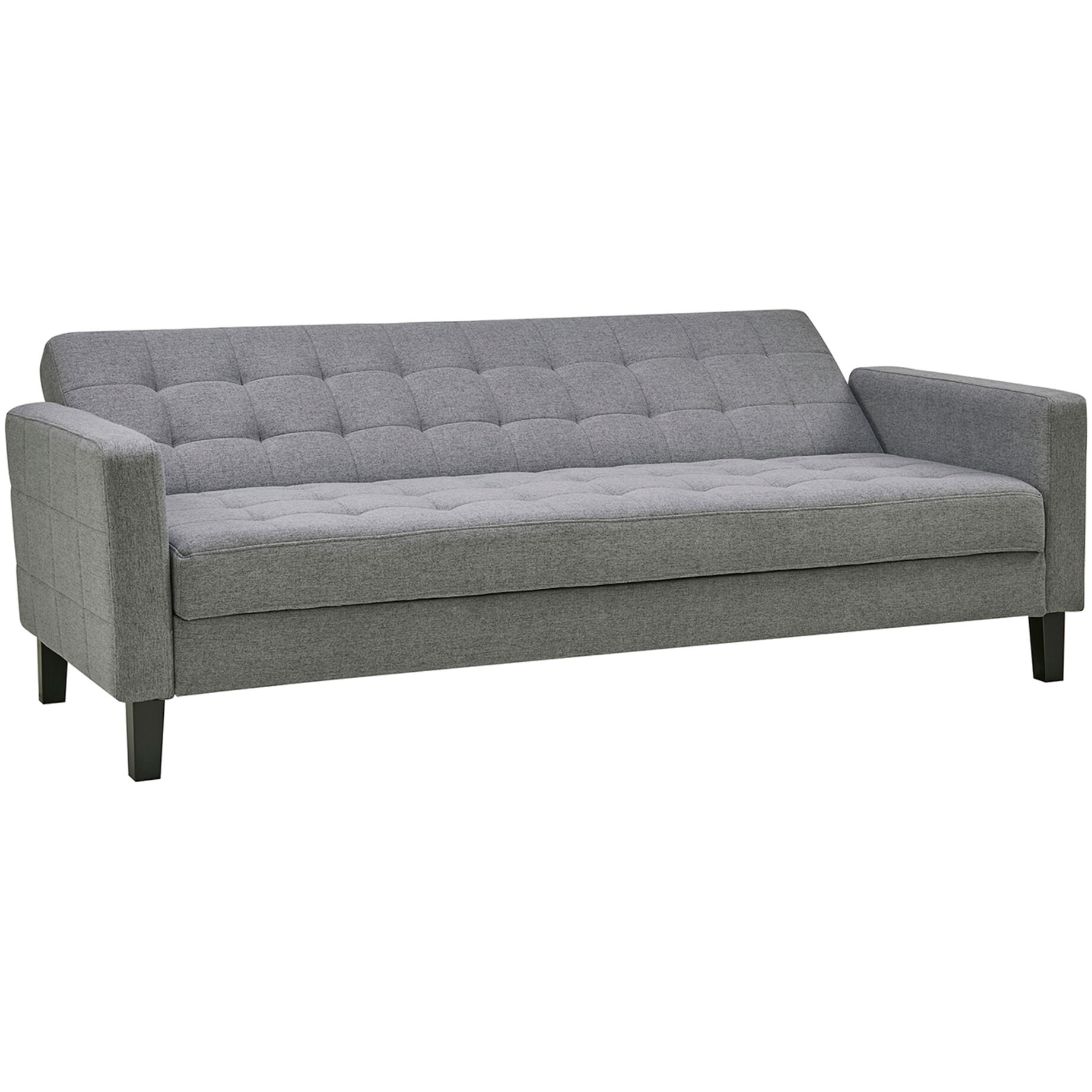 Small Biscuit Tufted Gray Sofa