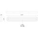 Arco LED 32.38 inch Black Bath Vanity Light Wall Light