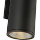 Nordic LED 12 inch Black Exterior Wall Light