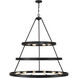 Castile 27 Light 40 inch Matte Black Chandelier Ceiling Light