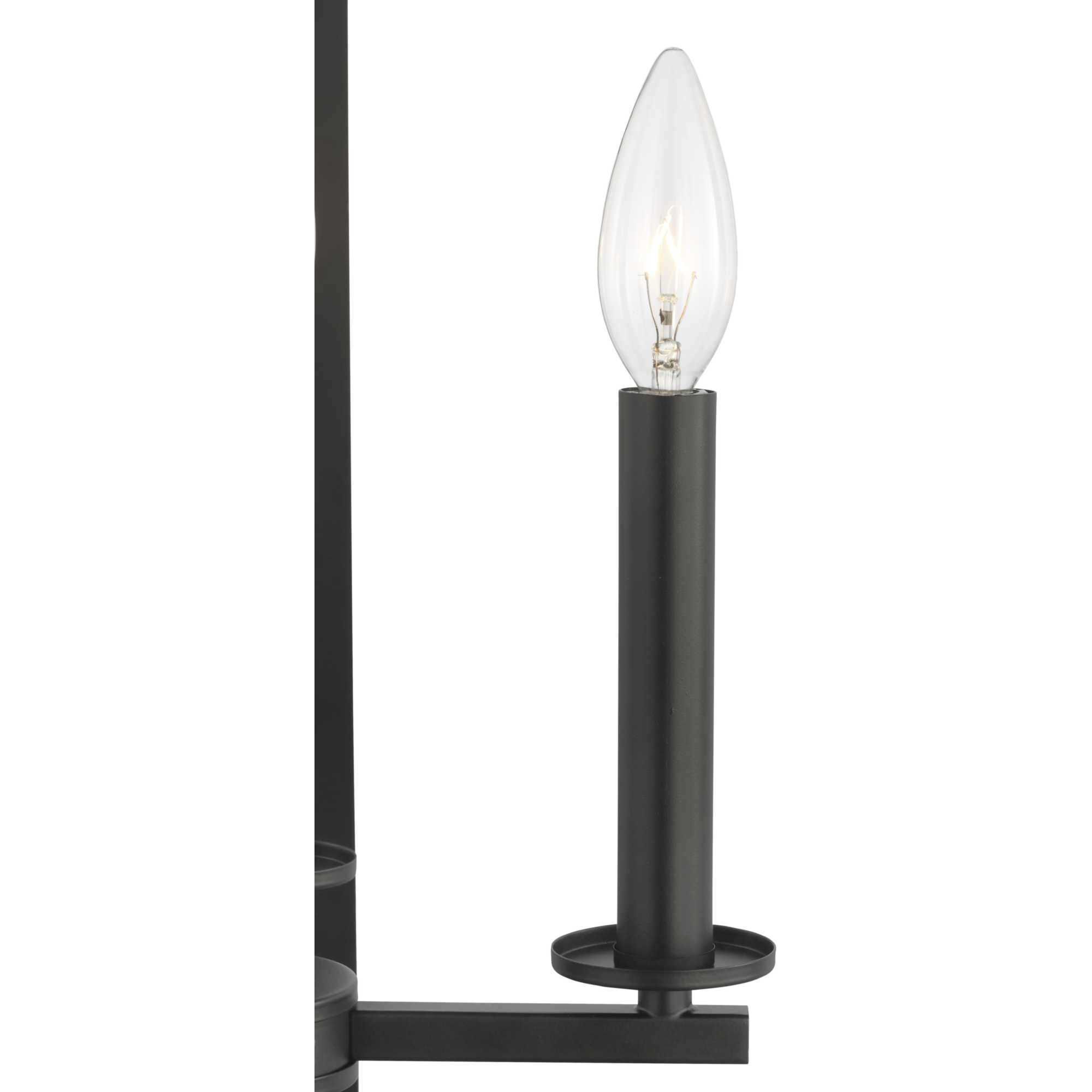 Vertex 4 Light 15 inch Matte Black Foyer Light Ceiling Light