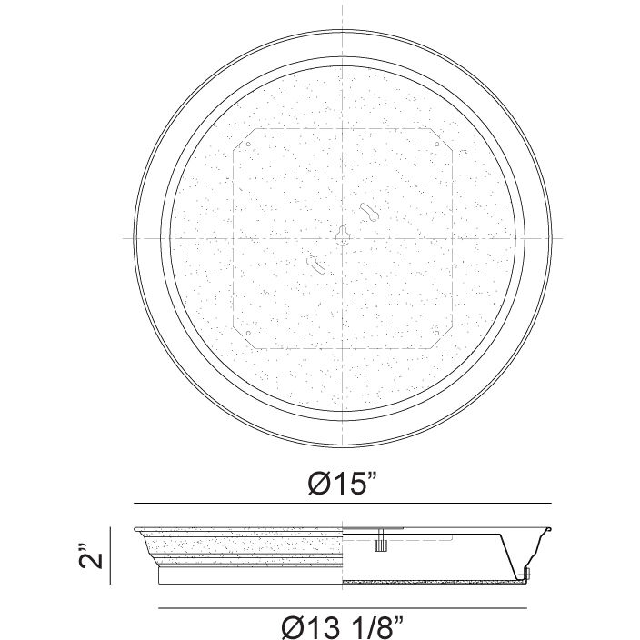 Jaxx LED 15 inch White and Aged Gold Brass Flush Mount Ceiling Light