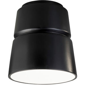 Radiance Collection 1 Light 8 inch Gloss Black Outdoor Flush-Mount