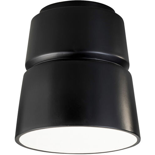 Radiance Collection 1 Light 7.5 inch Gloss Black Outdoor Flush-Mount