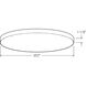 Fusion 1 Light 21 inch White Flushmount Ceiling Light