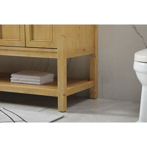 Metropolis 60 X 22 X 34 inch Natural Wood Vanity Sink Set