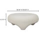 Ines 38 X 38 inch White Outdoor Coffee Table