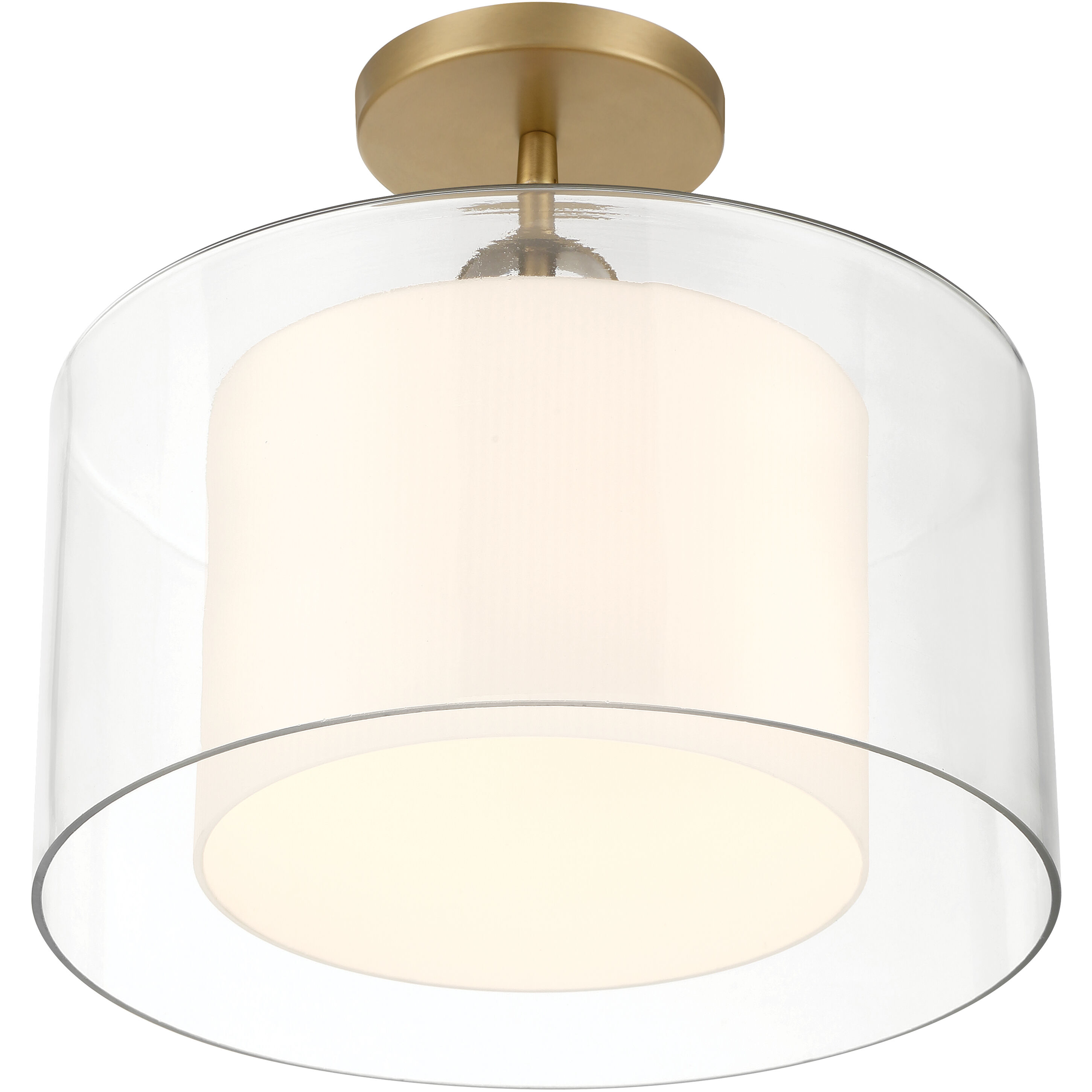 Seville 1 Light 12.75 inch Legacy Brass Convertible Pendant/Semi-Flush Mount Ceiling Light