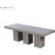 Kingston 94 X 35 inch Polished Concrete Outdoor Dining Table