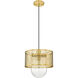 Kipton 1 Light 11 inch Rubbed Brass Pendant Ceiling Light in Rubbed Bronze