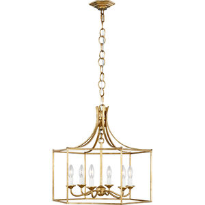AH by Alexa Hampton Bantry House 6 Light 22 inch Antique Gild Lantern Pendant Ceiling Light