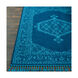 Love 87 X 60 inch Navy/Sky Blue Rugs, Rectangle