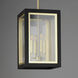 Neoclass 4 Light 12 inch Black and Gold Outdoor Pendant