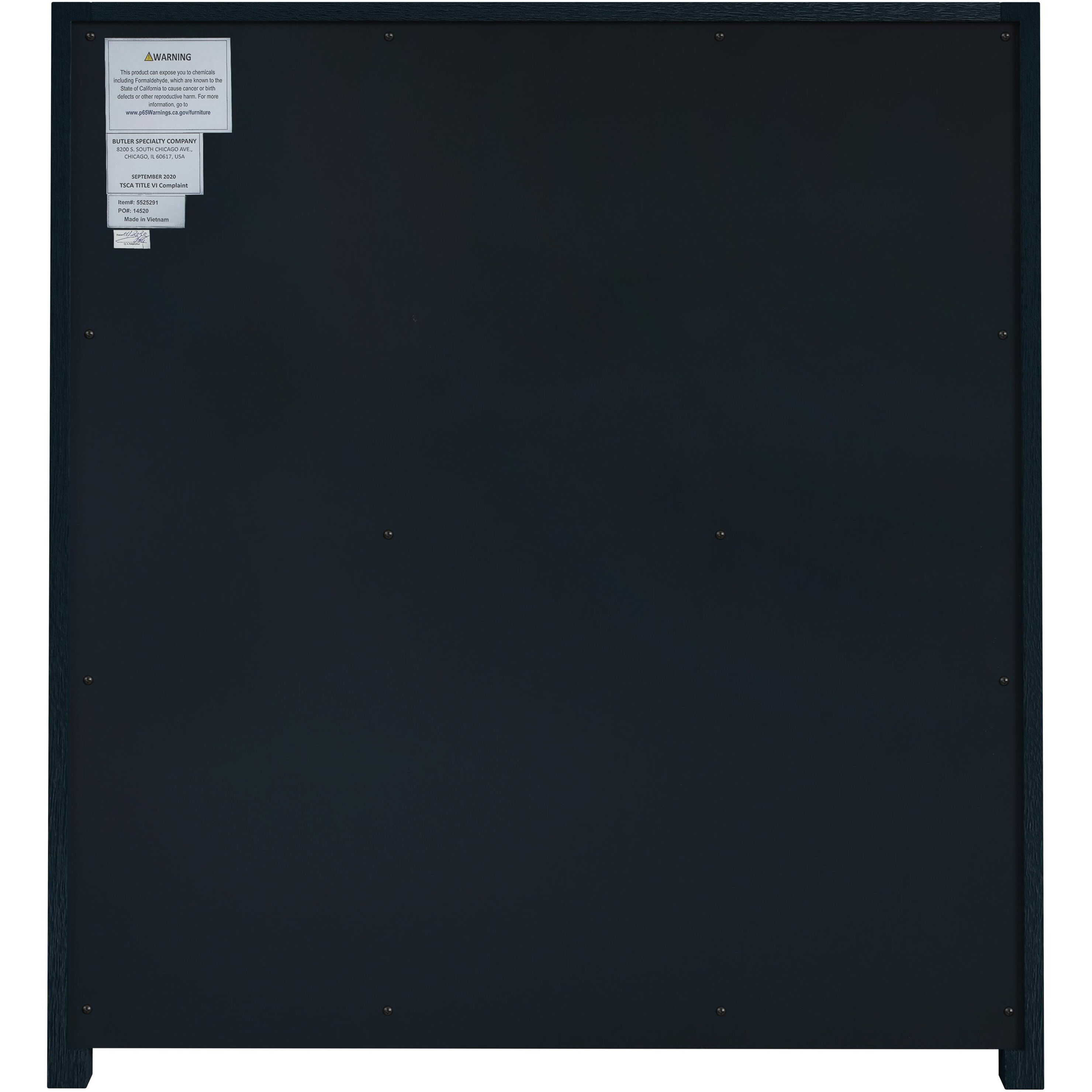 Lark  3 Drawer Nightstand in Navy Blue