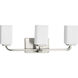 Cowan 3 Light 24 inch Brushed Nickel Bath Vanity Wall Light