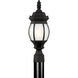 Wynfield 1 Light 18.5 inch Black Outdoor Post Lantern, Small