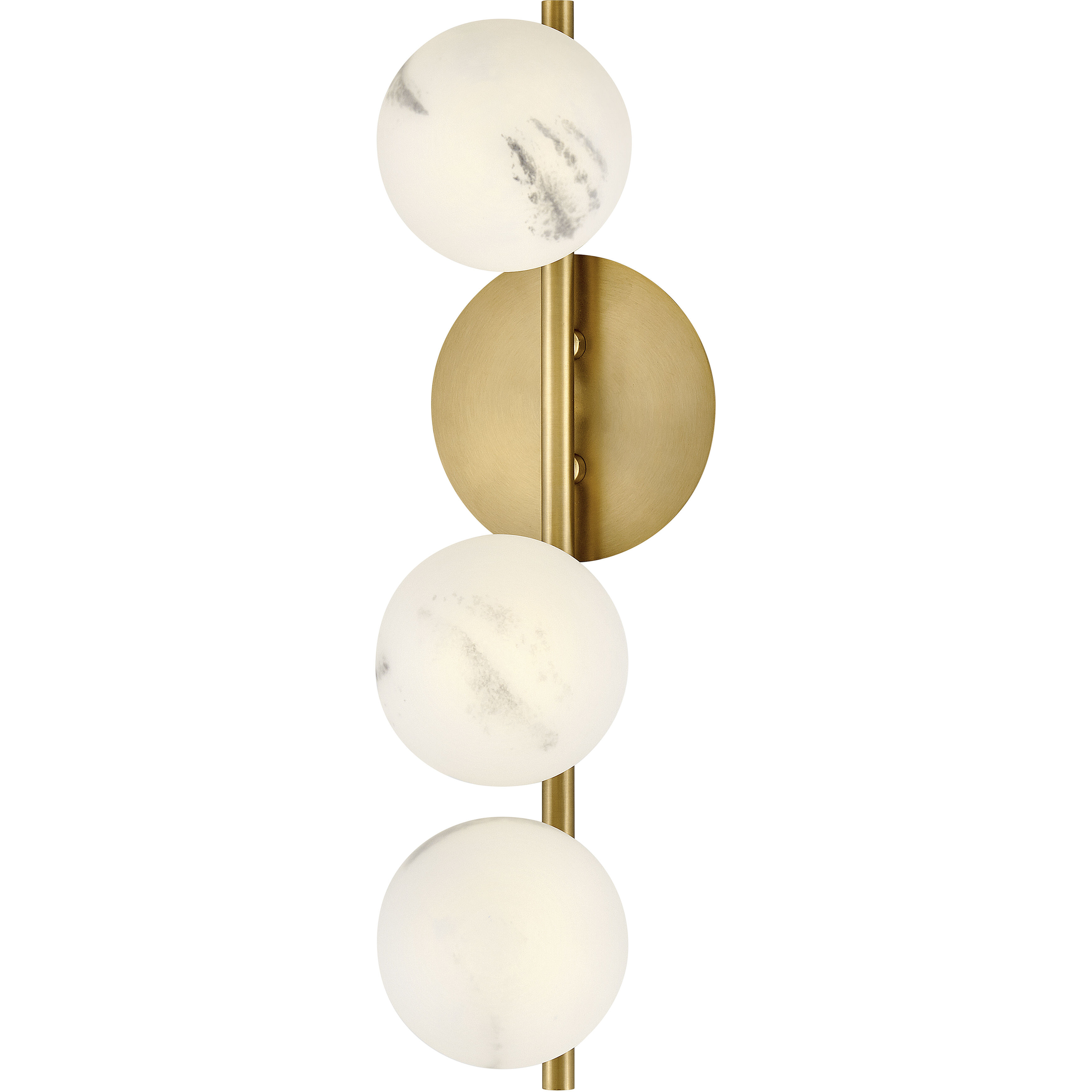 Selene LED 6 inch Lacquered Brass Sconce Wall Light in Swirled, Sconce