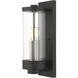 Hillcrest 2 Light 16 inch Textured Black Outdoor Wall Lantern