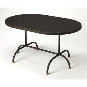 Metalworks Cleo  38 X 25 inch Black Gold Cocktail Table