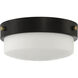 Oak Street 2 Light 11 inch Flat Black Flushmount Ceiling Light