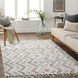 Loopy 108 X 79 inch Light Grey Rug, Rectangle