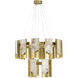 Canada LED 31.5 inch Satin Brass Chandelier Ceiling Light