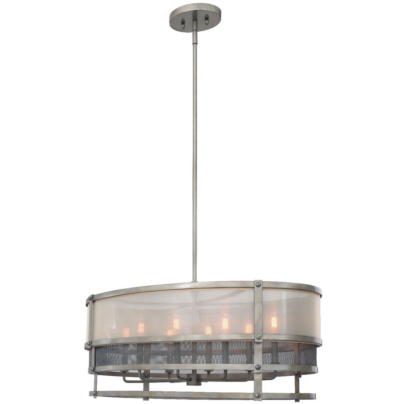 Delano 8 Light 36 inch Bronze Jewel Tone Pendant Ceiling Light