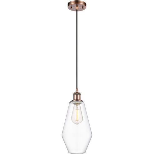 Ballston Cindyrella 1 Light 7 inch Antique Copper Mini Pendant Ceiling Light