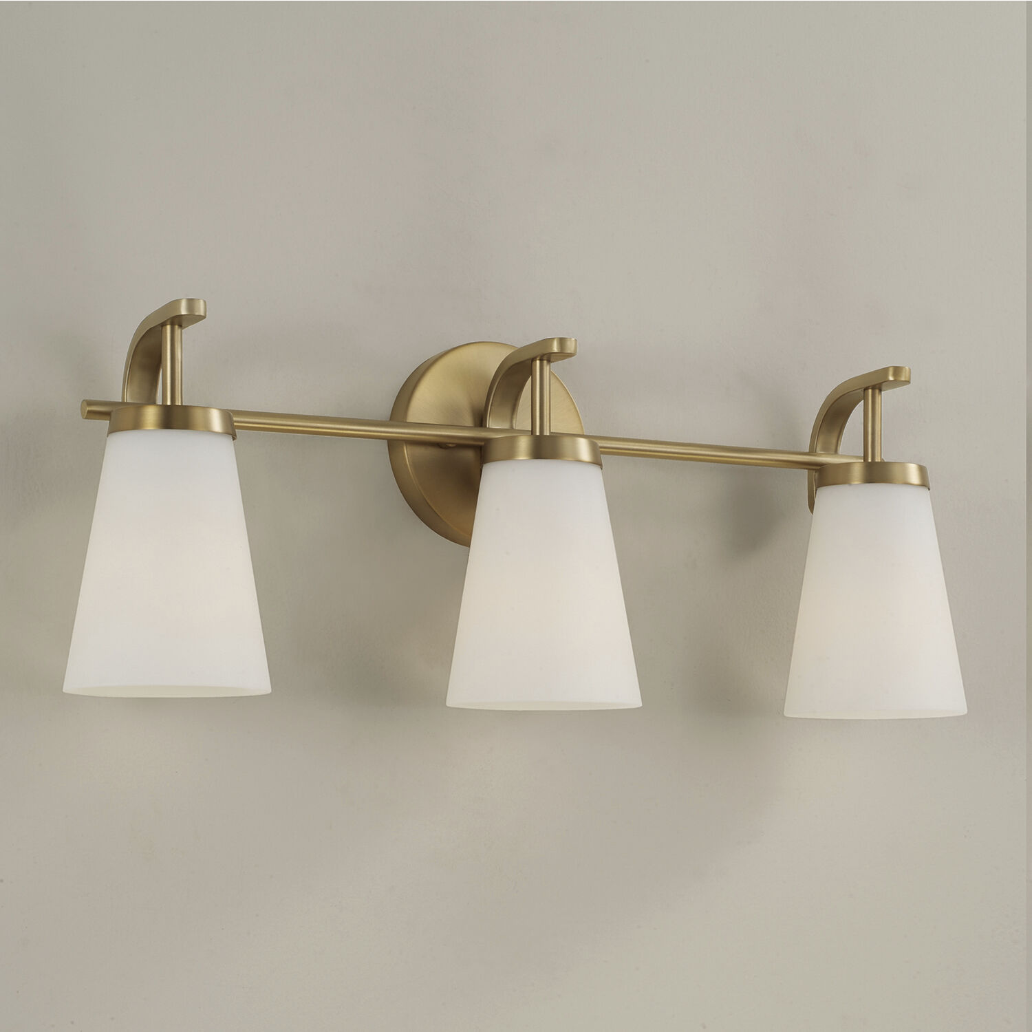 Drake 3 Light 23 inch Aged Brass Vanity Light Wall Light