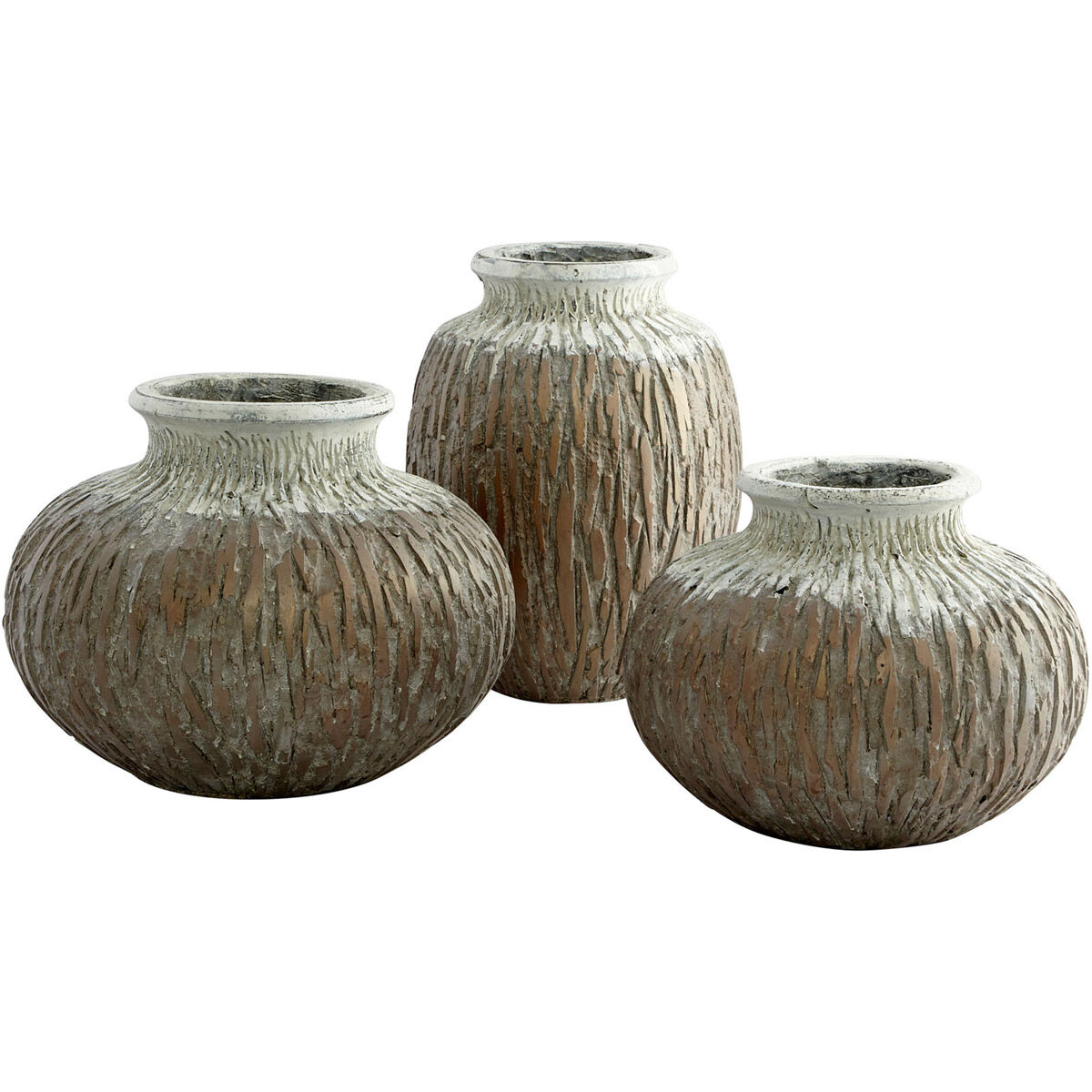 Acorn Golden Antique Planter, Medium