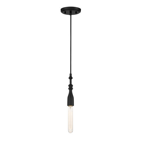 Louise 1 Light 5 inch Matte Black Pendant Ceiling Light