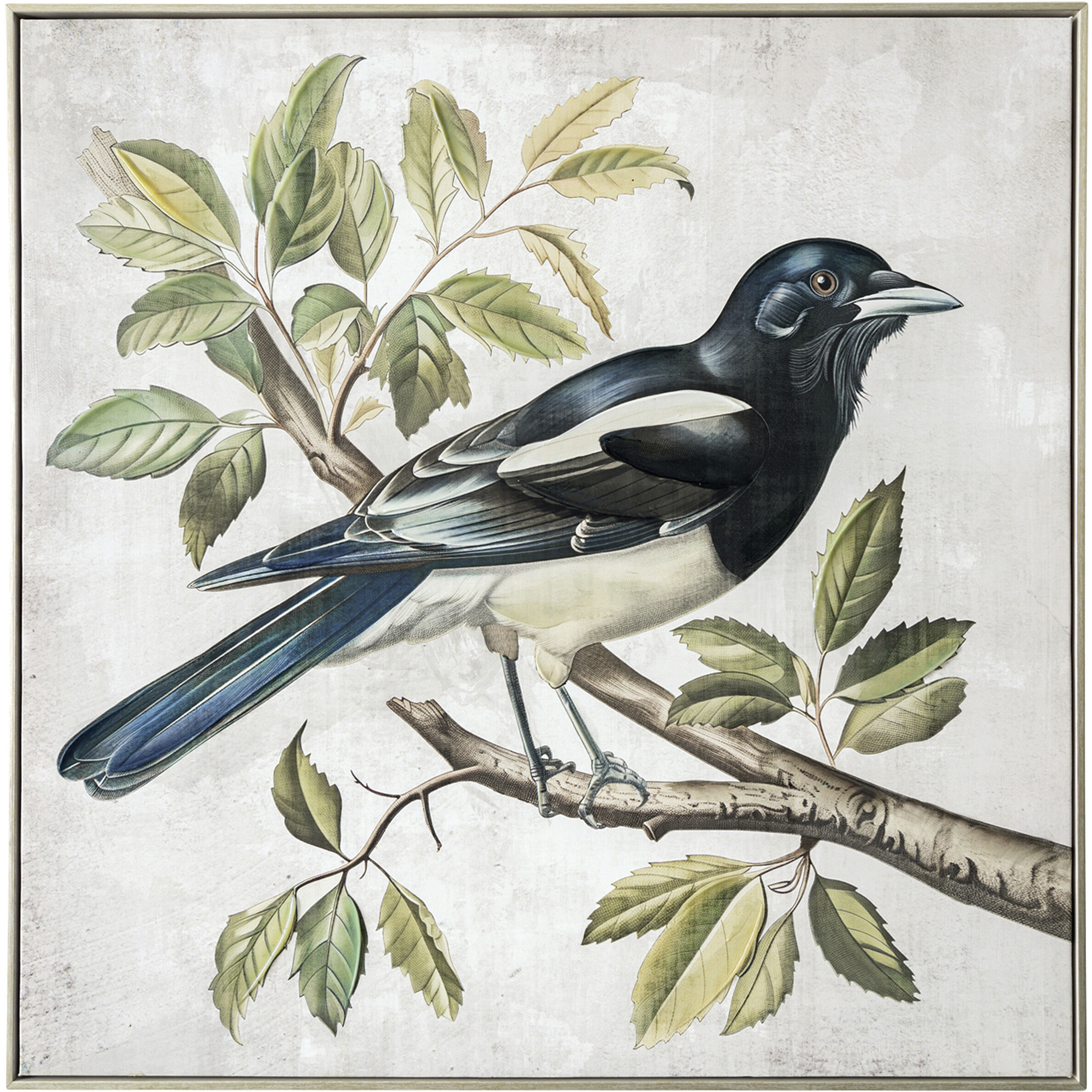 Birdsong Blue and Green and Cream Wall Art